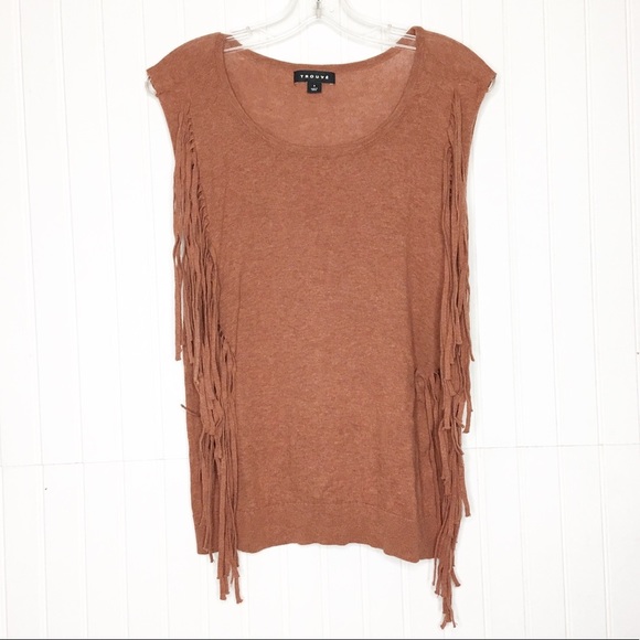 Trouve Soft Fringe Western Tank Top - Picture 1 of 8